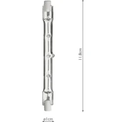 R7S Tungsten Halogen Tube 120w 118mm