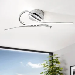 Selvina LED Flush Ceiling Light Polished Chrome