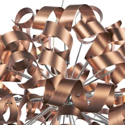 Seren 12 Light Bronze Ribbon Pendant Ceiling Light