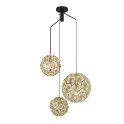 Skoura 3 Light Gold Ceiling Pendant
