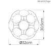 Skye 30Cm Sputnik Ball Easy-Fit Pendant