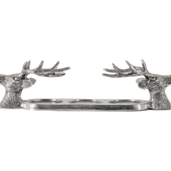 Stag Antique Finish Candle Holder
