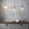 Stourton Nickel & Glass Bowl Pendant Ceiling Light