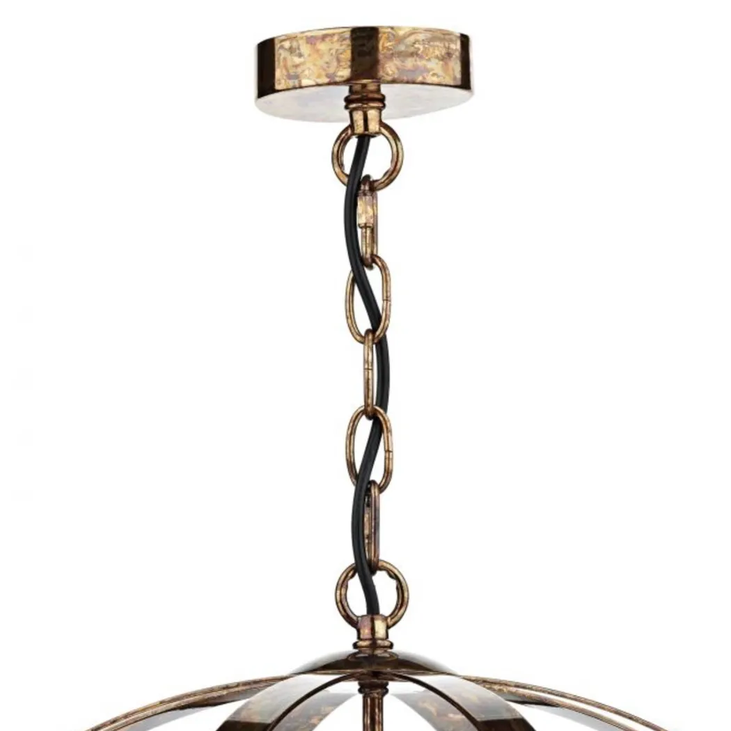 Symbol 3 Light Ceiling Light Copper