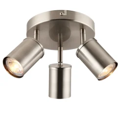 Talbot Brushed Nickel 3-Spot Plate