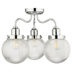 Tamara 3 Light Semi Flush Ceiling Light IP44