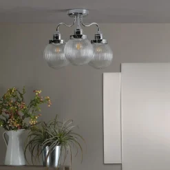 Tamara 3 Light Semi Flush Ceiling Light IP44