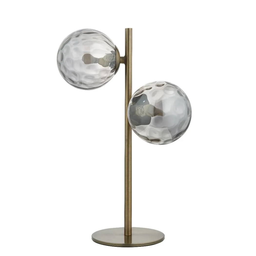 Tamara 2-Light Antique Brass Table Lamp