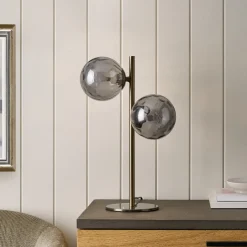 Tamara 2-Light Antique Brass Table Lamp