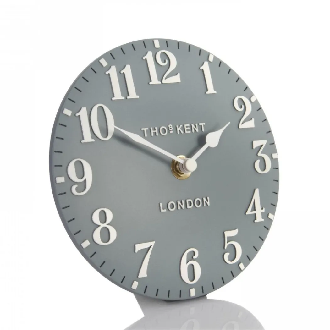 Thomas Kent Arabic Mantel Clock Flax Blue