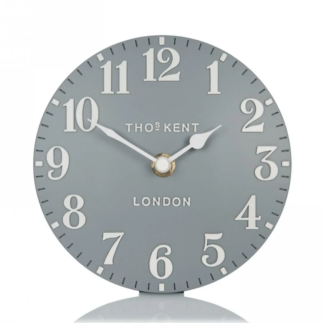 Thomas Kent Arabic Mantel Clock Flax Blue