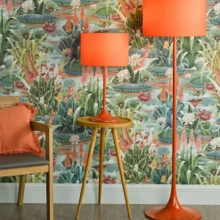 Toledo Burnt Orange Retro Table Lamp
