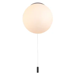 Toronto Matt Black IP44 Wall Light