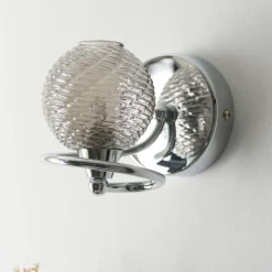Twine Polished Chrome Wall Light