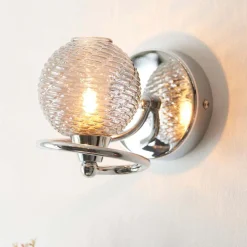 Twine Polished Chrome Wall Light