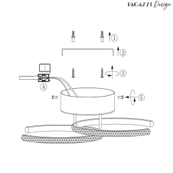 Veloria Satin Brass LED Flush Ceiling Light