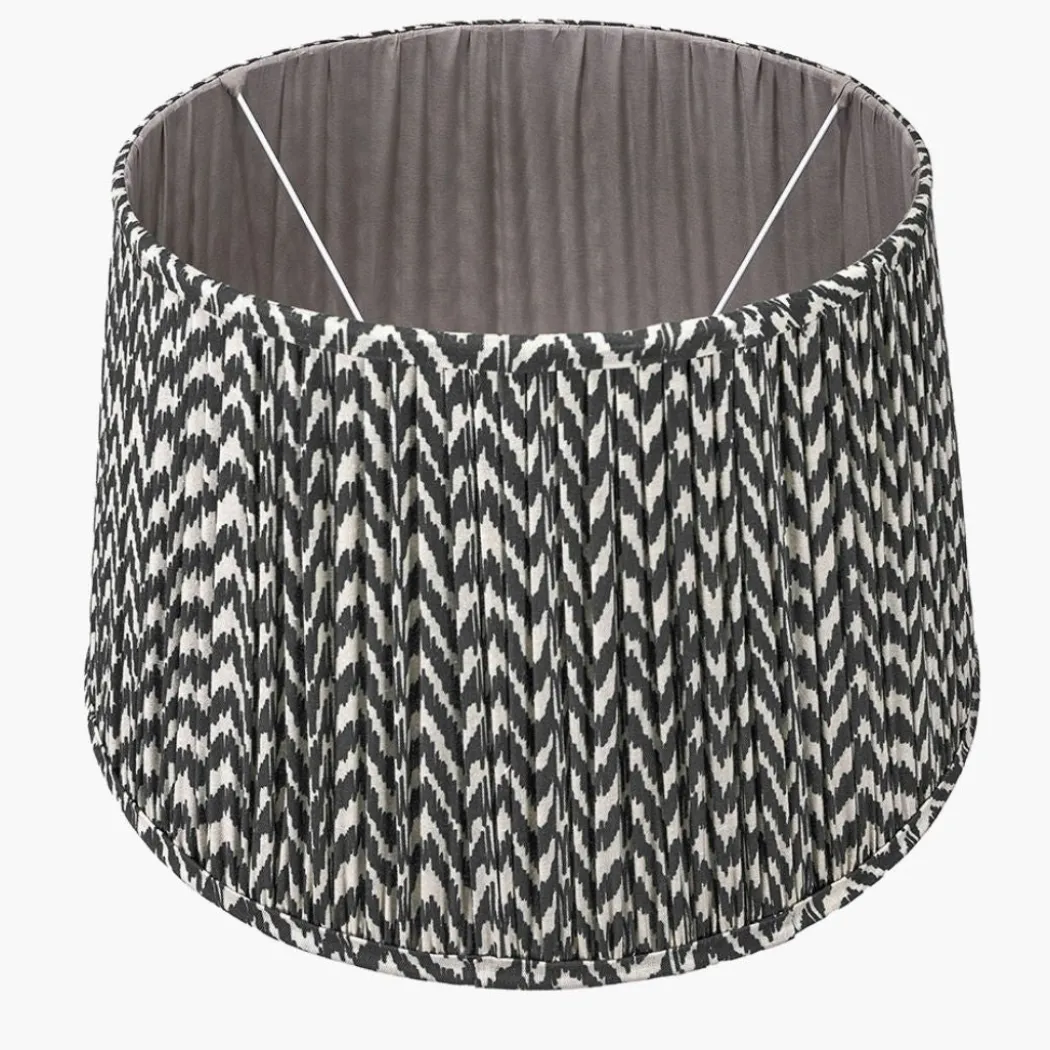 Vienna 40cm Black & White Chevron Shade