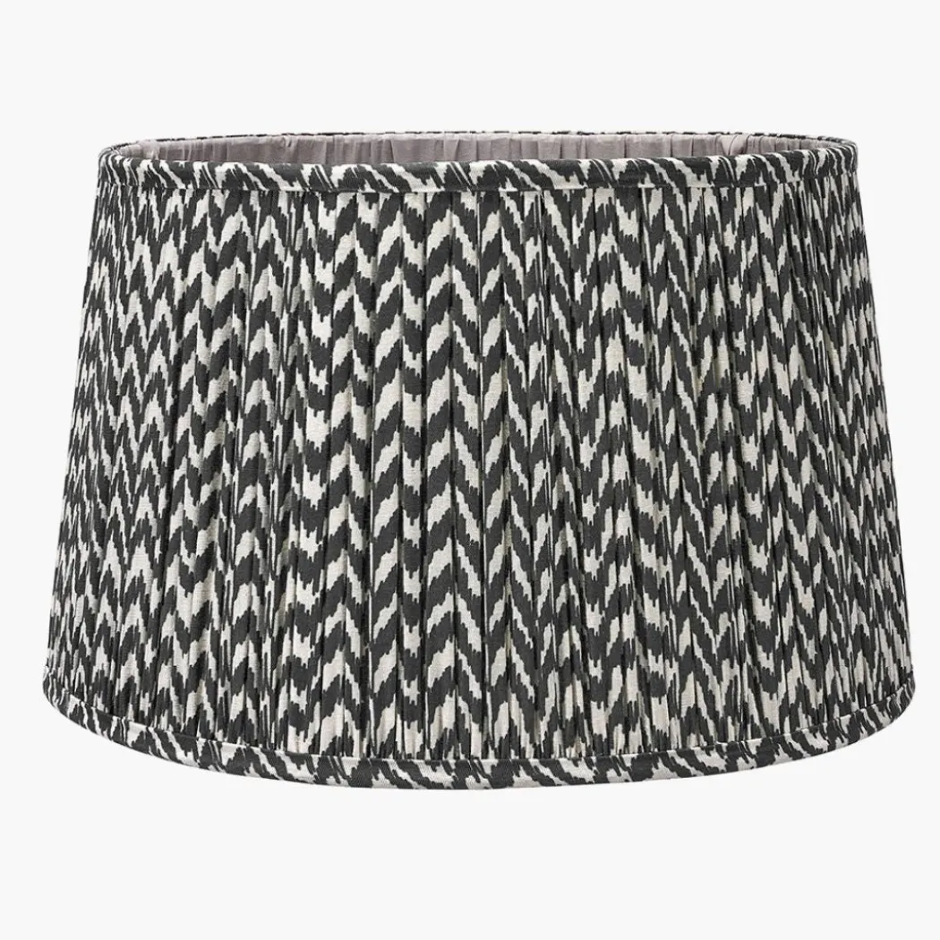 Vienna 40cm Black & White Chevron Shade