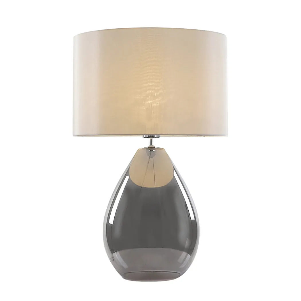 Waltham Smoked Glass Table Lamp