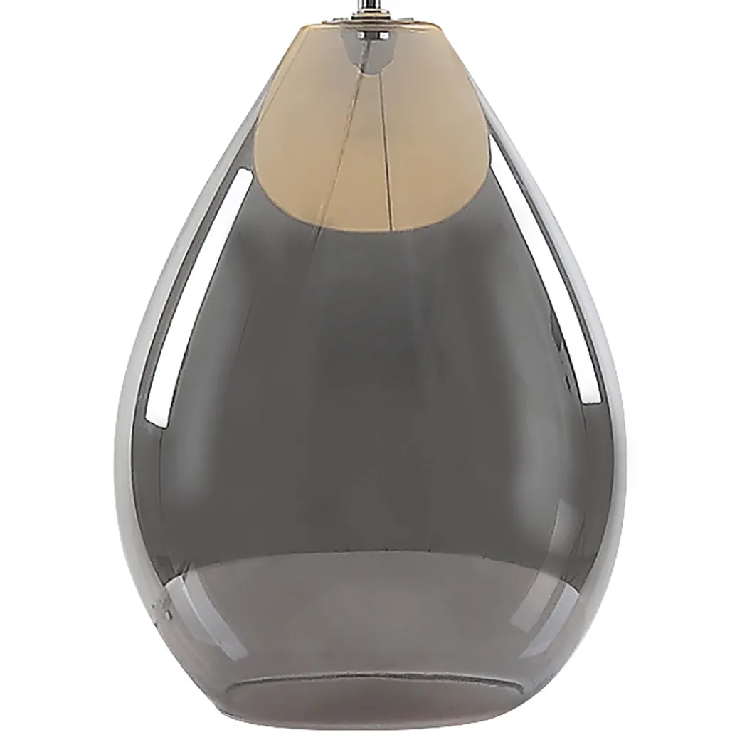 Waltham Smoked Glass Table Lamp