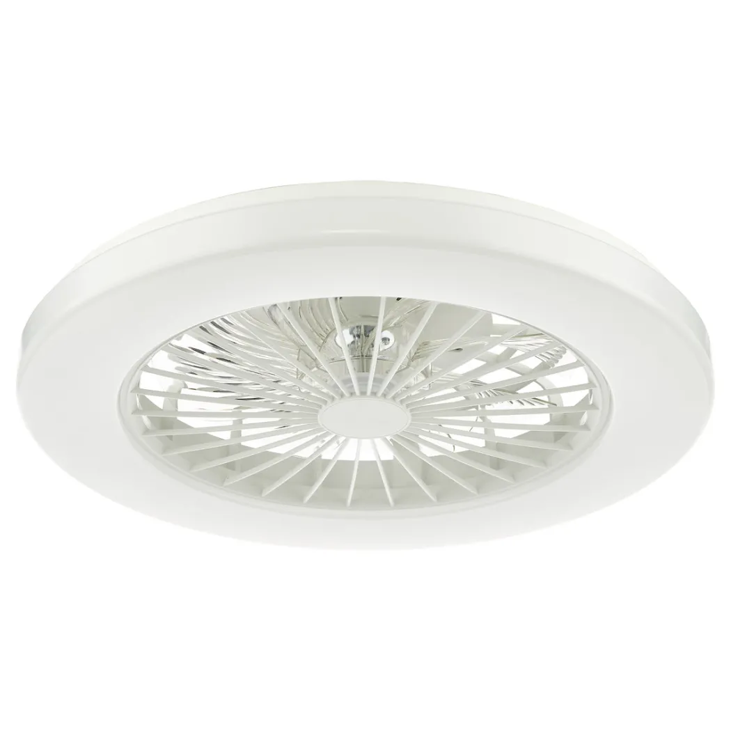 White Flush LED Ceiling Fan