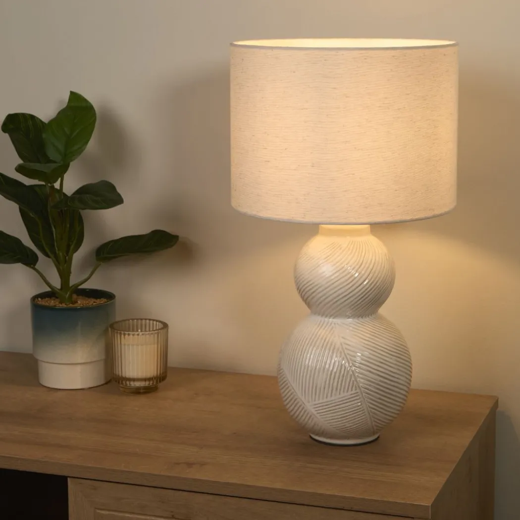 Wilmette White Ceramic Table Lamp