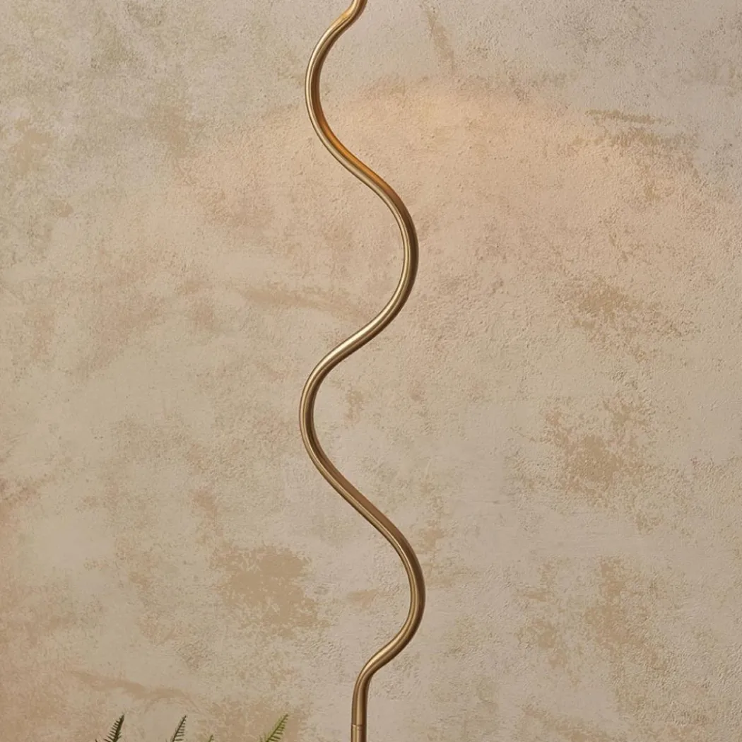 Wriggle Brass Floor Lamp