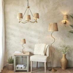Wriggle Brass Floor Lamp