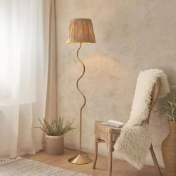 Wriggle Brass Floor Lamp