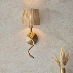 Wriggle Brass Wall Light