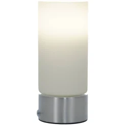 Wyoming Satin Chrome & Glass Touch Table Lamp
