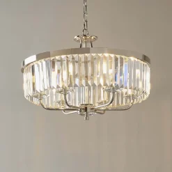 Yasmin 6 Light Nickel Pendant Ceiling Light