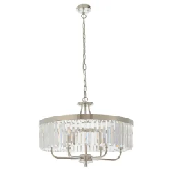 Yasmin 6 Light Nickel Pendant Ceiling Light