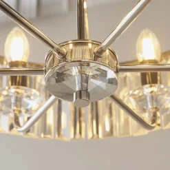 Yasmin 6 Light Nickel Pendant Ceiling Light